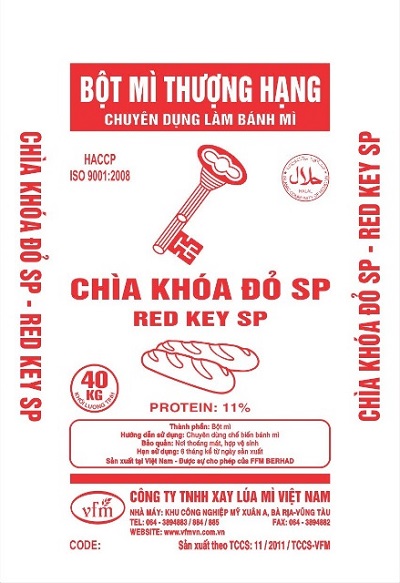 Bột mì chìa khóa đỏ - Bột Mì VFM - Công Ty TNHH Xay Lúa Mì Việt Nam